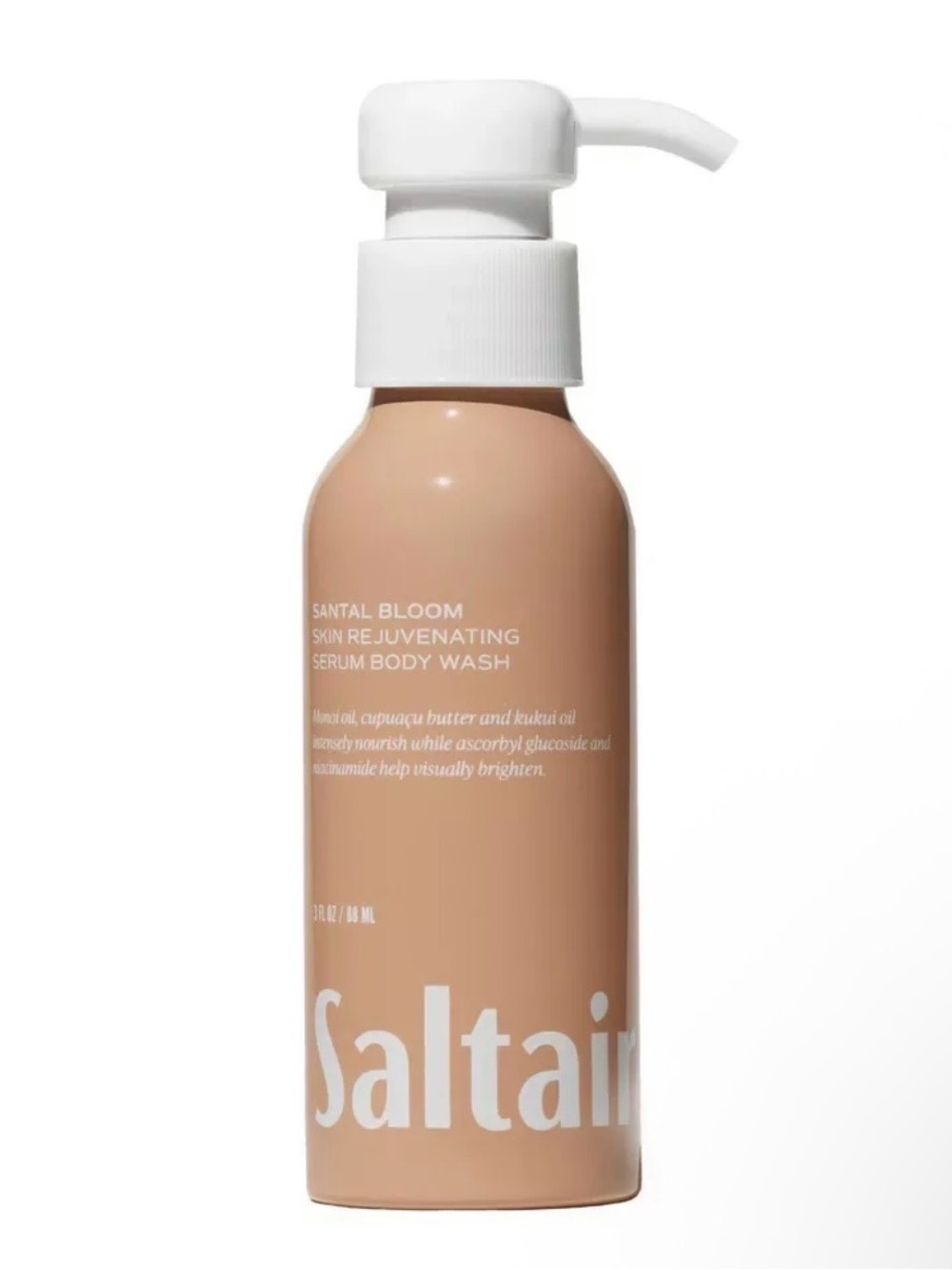 SALTAIR Skin Rejuvenating Serum Body Wash SANTAL BLOOM ~ Travel Size 3 fl oz